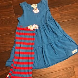 Ruffle Girls Capri set NWT